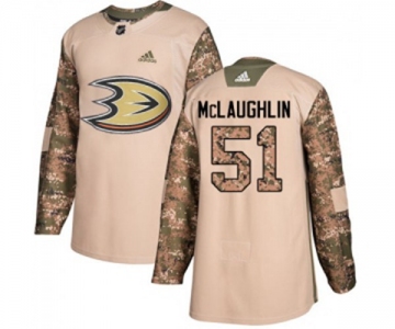 Anaheim Ducks #51 Blake McLaughlin Authentic Camo Veterans Day Practice Hockey Jersey