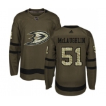 Anaheim Ducks #51 Blake McLaughlin Authentic Green Salute to Service Hockey Jersey