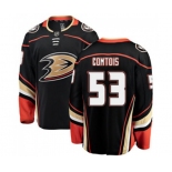 Anaheim Ducks #53 Max Comtois Authentic Black Home Fanatics Branded Breakaway Hockey Jersey