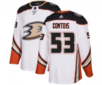 Anaheim Ducks #53 Max Comtois Authentic White Away Hockey Jersey