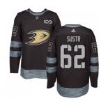 Anaheim Ducks #62 Andrej Sustr Authentic Black 1917-2017 100th Anniversary Hockey Jersey