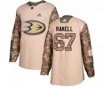 Anaheim Ducks #67 Rickard Rakell Authentic Camo Veterans Day Practice Hockey Jersey