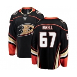 Anaheim Ducks #67 Rickard Rakell Fanatics Branded Black Home Breakaway Hockey Jersey