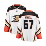 Anaheim Ducks #67 Rickard Rakell Fanatics Branded White Away Breakaway Hockey Jersey