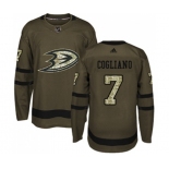 Anaheim Ducks #7 Andrew Cogliano Authentic Green Salute to Service Hockey Jersey