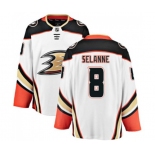 Anaheim Ducks #8 Teemu Selanne Fanatics Branded White Away Breakaway Hockey Jersey