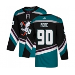 Anaheim Ducks #90 Giovanni Fiore Authentic Black Teal Alternate Hockey Jersey