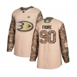 Anaheim Ducks #90 Giovanni Fiore Authentic Camo Veterans Day Practice Hockey Jersey