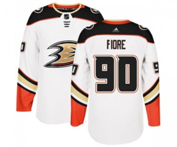 Anaheim Ducks #90 Giovanni Fiore Authentic White Away Hockey Jersey