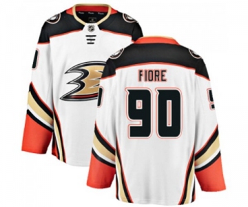 Anaheim Ducks #90 Giovanni Fiore Fanatics Branded White Away Breakaway Hockey Jersey