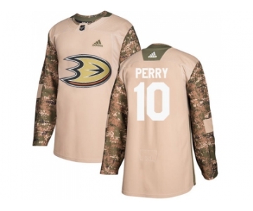 Men Adidas Anaheim Ducks #10 Corey Perry Camo Authentic 2017 Veterans Day Stitched NHL Jersey