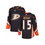 Men Adidas Anaheim Ducks #15 Ryan Getzlaf Black Home Authentic Stitched NHL Jersey