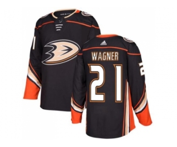 Men Adidas Anaheim Ducks #21 Chris Wagner Black Home Authentic Stitched NHL Jersey