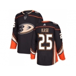 Men Adidas Anaheim Ducks #25 Ondrej Kase Black Home Authentic Stitched NHL Jers