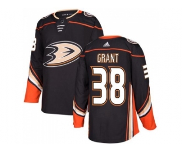 Men Adidas Anaheim Ducks #38 Derek Grant Black Home Authentic Stitched NHL Jersey