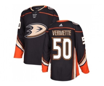 Men Adidas Anaheim Ducks #50 Antoine Vermette Black Home Authentic Stitched NHL Jersey