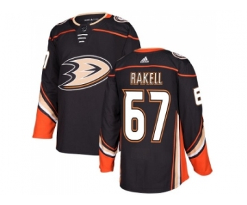 Men Adidas Anaheim Ducks #67 Rickard Rakell Black Home Authentic Stitched NHL Jersey