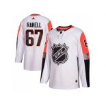 Men Adidas Anaheim Ducks #67 Rickard Rakell White 2018 All-Star Pacific Division Authentic Stitched NHL Jersey