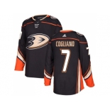 Men Adidas Anaheim Ducks #7 Andrew Cogliano Black Home Authentic Stitched NHL Jersey