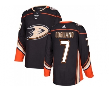 Men Adidas Anaheim Ducks #7 Andrew Cogliano Black Home Authentic Stitched NHL Jersey