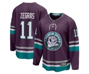 Men Anaheim Ducks  #11 Trevor Zegras Adidas 30th Anniversary Stitched NHL Jersey