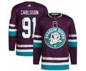 Men Anaheim Ducks Leo Carlsson #91 Adidas 30th Anniversary Stitched NHL Jersey