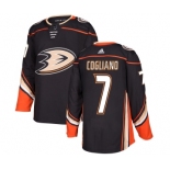 Men's Adidas Anaheim Ducks #7 Andrew Cogliano Authentic Black Home NHL Jersey