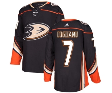 Men's Adidas Anaheim Ducks #7 Andrew Cogliano Authentic Black Home NHL Jersey