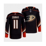 Men's Anaheim Ducks #11 Trevor Zegras Black Home Authentic Stitched NHL Jersey