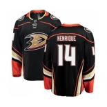 Men's Anaheim Ducks #14 Adam Henrique Authentic Black Home Fanatics Branded Breakaway NHL Jersey