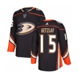 Men's Anaheim Ducks #15 Ryan Getzlaf Black Home Authentic Stitched NHL Jersey