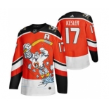 Men's Anaheim Ducks #17 Ryan Kesler Red 2020-21 Reverse Retro Alternate Hockey Jersey