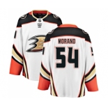 Men's Anaheim Ducks #54 Antoine Morand Fanatics Branded White Away Breakaway NHL Jersey