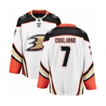 Men's Anaheim Ducks #7 Andrew Cogliano Fanatics Branded White Away Breakaway NHL Jersey