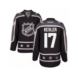 Men's Reebok Anaheim Ducks #17 Ryan Kesler Authentic Black Pacific Division 2017 All-Star NHL Jersey