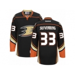 Men's Reebok Anaheim Ducks #33 Jakob Silfverberg Authentic Black Home NHL Jersey