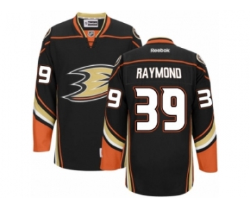 Men's Reebok Anaheim Ducks #39 Mason Raymond Authentic Black Home NHL Jersey