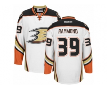 Men's Reebok Anaheim Ducks #39 Mason Raymond Authentic White Away NHL Jersey