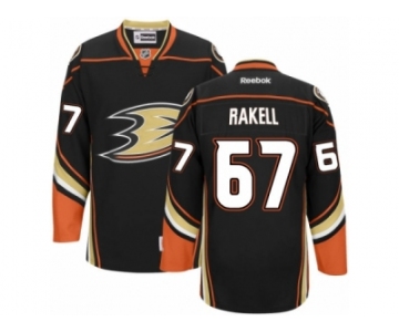 Men's Reebok Anaheim Ducks #67 Rickard Rakell Authentic Black Home NHL Jersey