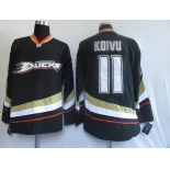 nhl anaheim ducks #11 koivu black