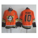 nhl jerseys anaheim ducks #10 perry orange[m&n][patch A]