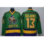 nhl jerseys anaheim ducks #13 selanne green