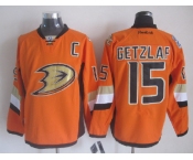 nhl jerseys anaheim ducks #15 getzlaf orange[2014 new stadium][patch C]