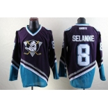 nhl jerseys anaheim ducks #8 teemu selanne purple [m&n]