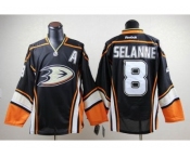 nhl jerseys anaheim ducks #8 teemu selanne third black