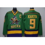 nhl jerseys anaheim ducks #9 kariya green[patch C]