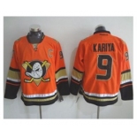 nhl jerseys anaheim ducks #9 kariya orange[patch C][m&n]