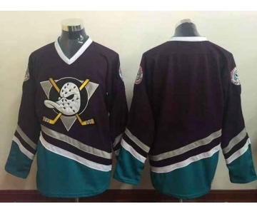 nhl jerseys anaheim ducks blank black[m&n]