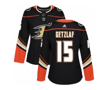 Women Adidas Anaheim Ducks #15 Ryan Getzlaf Black Home Authentic Stitched NHL Jersey