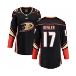 Women Anaheim Ducks #17 Ryan Kesler Fanatics Branded Black Home Breakaway Hockey Jersey